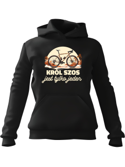 Bluza Męska z kapturem Król Szos Czarna - Śmieszne gadżety z Nadrukami ?