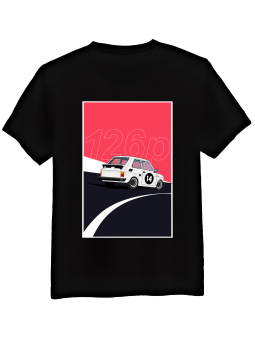 Koszulka Koszulka Męska Fiat 126p Czarna - Śmieszne T-Shirty z Nadrukami ?