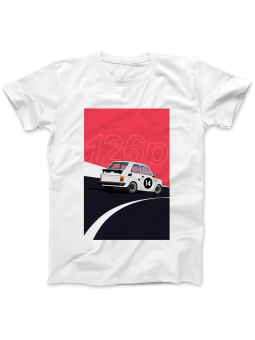 Koszulka Koszulka Damska Fiat 126p Biała - Śmieszne T-Shirty z Nadrukami ?