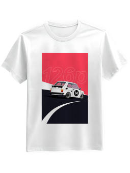 Koszulka Koszulka Męska Fiat 126p Biała - Śmieszne T-Shirty z Nadrukami ?