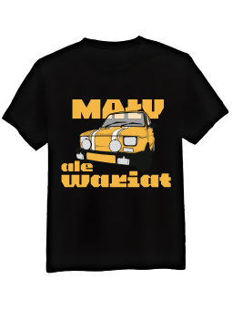 Koszulka Koszulka Męska Maluch Wariat Czarna - Śmieszne T-Shirty z Nadrukami ?