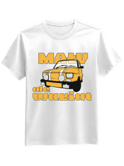 Koszulka Koszulka Męska Maluch Wariat Biała - Śmieszne T-Shirty z Nadrukami ?