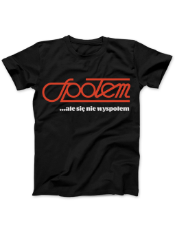 Koszulka Koszulka Damska Społem Ale Się Nie Wyspołem Czarna - Śmieszne T-Shirty z Nadrukami ?