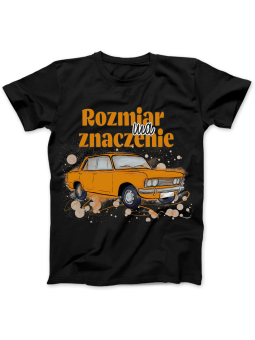 Koszulka Koszulka Damska Fiat Rozmiar Ma Znaczenie Czarna - Śmieszne T-Shirty z Nadrukami ?