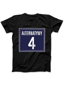 Koszulka Koszulka Damska Alternatywy 4 Czarna - Śmieszne T-Shirty z Nadrukami ?