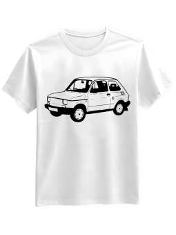 Koszulka Koszulka Męska Maluch Biała - Śmieszne T-Shirty z Nadrukami ?