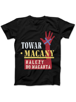 Koszulka Koszulka Damska Towar Macany Czarna - Śmieszne T-Shirty z Nadrukami ?