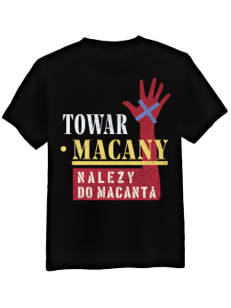 Koszulka Koszulka Męska Towar Macany Czarna - Śmieszne T-Shirty z Nadrukami ?