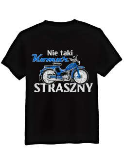 Koszulka Koszulka Męska Nie Taki Komar Straszny Czarna - Śmieszne T-Shirty z Nadrukami ?