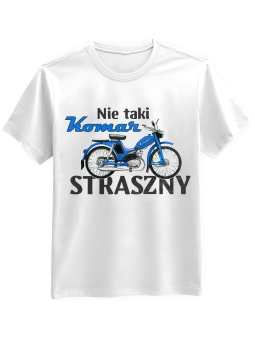 Koszulka Koszulka Męska Nie Taki Komar Straszny Biała - Śmieszne T-Shirty z Nadrukami ?