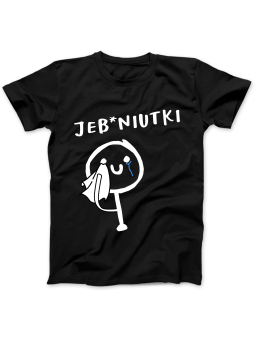 Koszulka Koszulka Damska Jebniutki Czarna - Śmieszne T-Shirty z Nadrukami ?