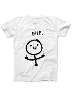 Koszulka Koszulka Damska Patyczak Nie Biała - Śmieszne T-Shirty z Nadrukami ?