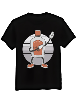 Koszulka Koszulka Męska Vodka DAB Czarna - Śmieszne T-Shirty z Nadrukami ?