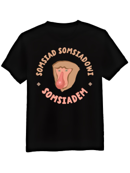 Koszulka Koszulka Męska Somsiad Somsiadowi Somsiadem Czarna - Śmieszne T-Shirty z Nadrukami ?