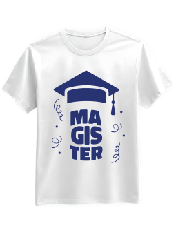 Koszulka Koszulka Męska Magister Biała - Śmieszne T-Shirty z Nadrukami ?