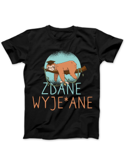 Koszulka Koszulka Damska Zdane Wyje*ane Czarna - Śmieszne T-Shirty z Nadrukami ?