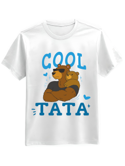 Koszulka Koszulka Męska Cool Tata Biała - Śmieszne T-Shirty z Nadrukami ?