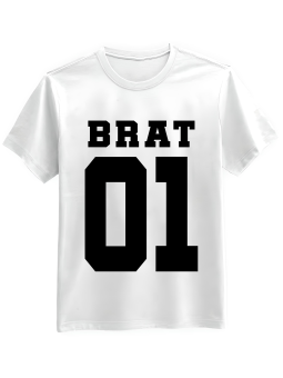 Koszulka Koszulka Męska Brat 01 Biała - Śmieszne T-Shirty z Nadrukami ?