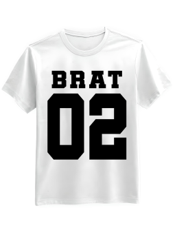 Koszulka Koszulka Męska Brat 02 Biała - Śmieszne T-Shirty z Nadrukami ?