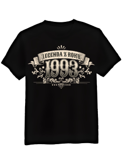 Koszulka Koszulka Męska Legenda Z Roku [WYBIERZ ROK] - Śmieszne T-Shirty z Nadrukami ?