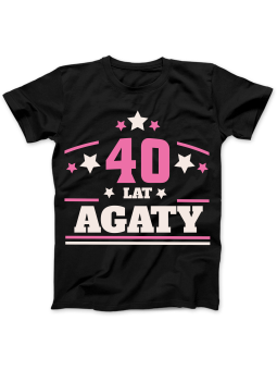 Koszulka Koszulka Damska Urodziny [WYBIERZ IMIĘ] [WYBIERZ WIEK] - Śmieszne T-Shirty z Nadrukami ?