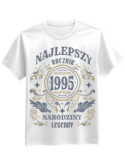 Koszulka Koszulka Męska Najlepszy Rocznik [WYBIERZ ROCZNIK] - Śmieszne T-Shirty z Nadrukami ?