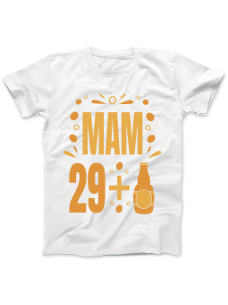 Koszulka Koszulka Damska Mam [WYBIERZ WIEK] + 1 Lat - Śmieszne T-Shirty z Nadrukami ?