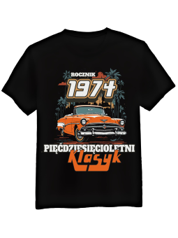 Koszulka Koszulka Męska Rocznik [WPISZ ROCZNIK] Klasyk Auto - Śmieszne T-Shirty z Nadrukami ?