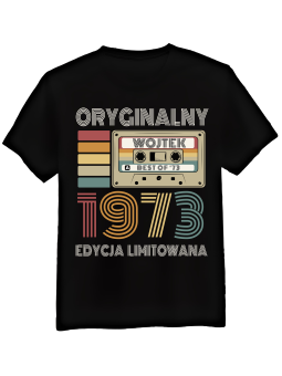 Koszulka Koszulka Męska Kaseta Oryginalny [WYBIERZ ROCZNIK I IMIĘ] Edycja Limitowana - Śmieszne T-Shirty z Nadrukami ?