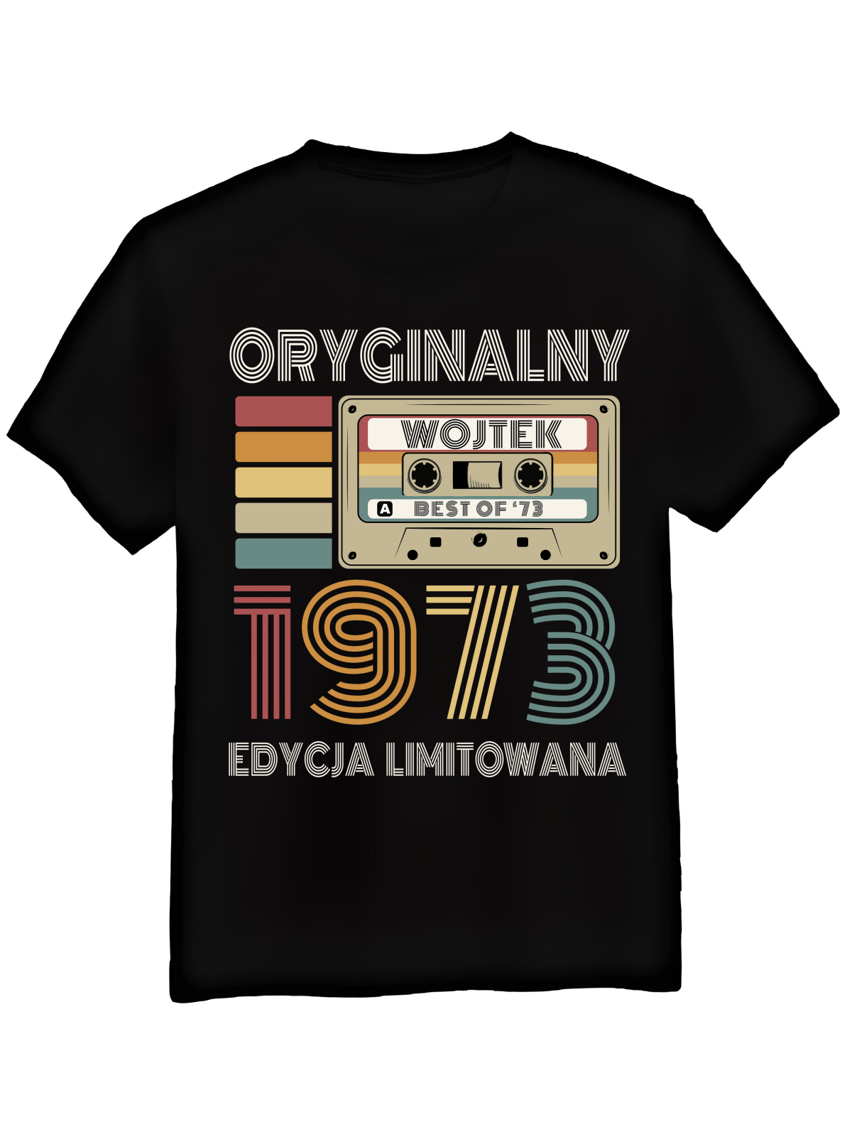 Koszulka Koszulka Męska Kaseta Oryginalny [WYBIERZ ROCZNIK I IMIĘ] Edycja Limitowana - Śmieszne T-Shirty z Nadrukami ?