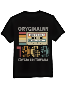 Koszulka Koszulka Męska Kaseta Oryginalny [WYBIERZ ROCZNIK I IMIĘ] Edycja Limitowana - Śmieszne T-Shirty z Nadrukami ?