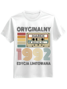 Koszulka Koszulka Męska Kaseta Oryginalny [WYBIERZ ROCZNIK I IMIĘ] Edycja Limitowana - Śmieszne T-Shirty z Nadrukami ?