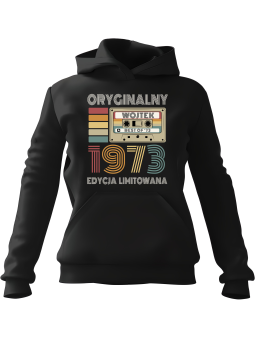Bluza Męska z kapturem Kaseta Oryginalny [WYBIERZ ROCZNIK I IMIĘ] Edycja Limitowana - Śmieszne gadżety z Nadrukami ?