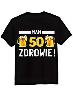 Koszulka Koszulka Męska Mam [WYBIERZ WIEK] Lat Zdrowie - Śmieszne T-Shirty z Nadrukami ?