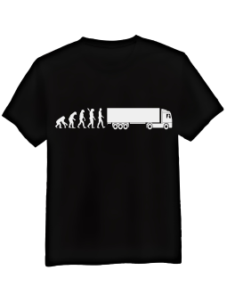 Koszulka Koszulka Męska Ewolucja Kierowcy Czarna - Śmieszne T-Shirty z Nadrukami ?