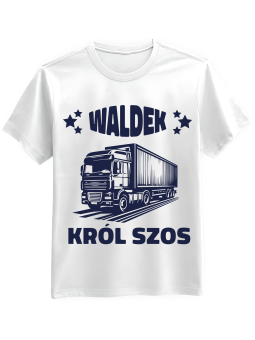 Koszulka Koszulka Męska Król Szos [WYBIERZ IMIĘ] - Śmieszne T-Shirty z Nadrukami ?