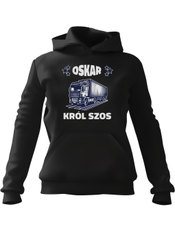 Bluza Męska z kapturem  Król Szos [WYBIERZ IMIĘ] - Śmieszne gadżety z Nadrukami ?