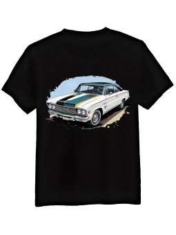 Koszulka Koszulka Męska Classic Muscle Car Czarna - Mustang Motoryzacja