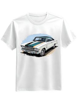 Koszulka Koszulka Męska Classic Muscle Car Biała - Śmieszne T-Shirty z Nadrukami ?