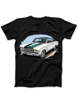 Koszulka Koszulka Damska Classic Muscle Car Czarna - Śmieszne T-Shirty z Nadrukami ?