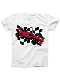 Koszulka Koszulka Damska F1 Flaga Biała - Śmieszne T-Shirty z Nadrukami ?