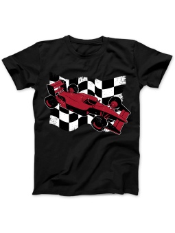 Koszulka Koszulka Damska F1 Flaga Czarna - Śmieszne T-Shirty z Nadrukami ?