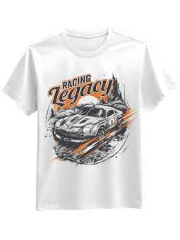 Koszulka Koszulka Męska Racing Legacy Biała - Śmieszne T-Shirty z Nadrukami ?