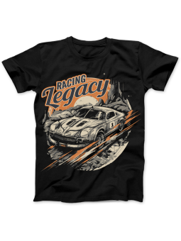 Koszulka Koszulka Damska Racing Legacy Czarna - Śmieszne T-Shirty z Nadrukami ?