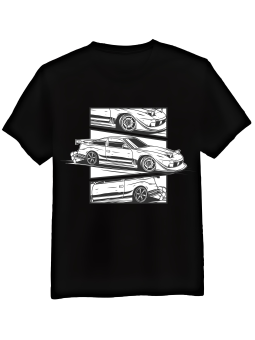 Koszulka Koszulka Męska Nissan 180sx Czarna - Mustang Motoryzacja