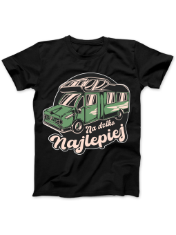 Koszulka Koszulka Damska Camper Na Dziko Najlepiej Czarna - Śmieszne T-Shirty z Nadrukami ?