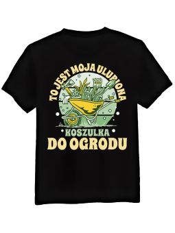 Koszulka Koszulka Męska To Jest Moja Ulubiona Koszulka Do Ogrodu Czarna - Mustang Motoryzacja