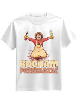 Koszulka Koszulka Męska Kocham Przesadzać Biała - Mustang Motoryzacja