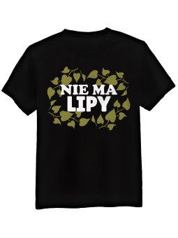 Koszulka Koszulka Męska Nie Ma Lipy Czarna - Mustang Motoryzacja