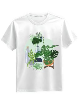Koszulka Koszulka Męska Home Jungle Biała - Mustang Motoryzacja